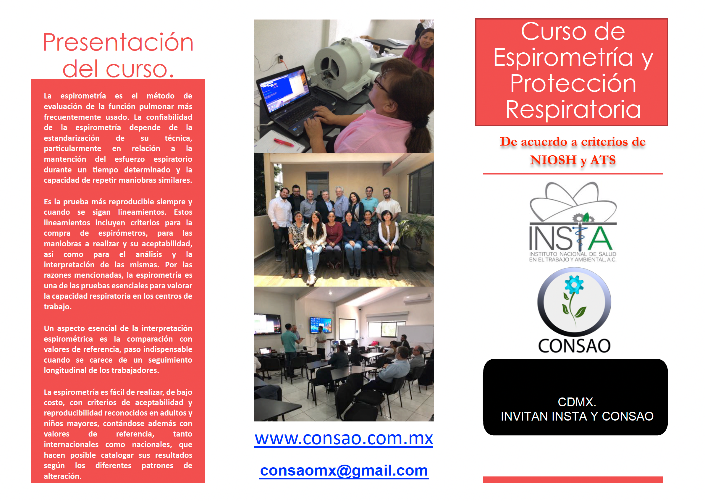 Curso Espirometría y Protección Respiratoria